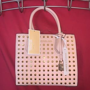 Michael Kors Studio Mercer Studded Messenger